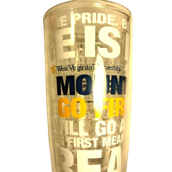 Tervis Travel Cup West Virginia University Mountaineers Go First Dream No Lid - Picture 1 of 7